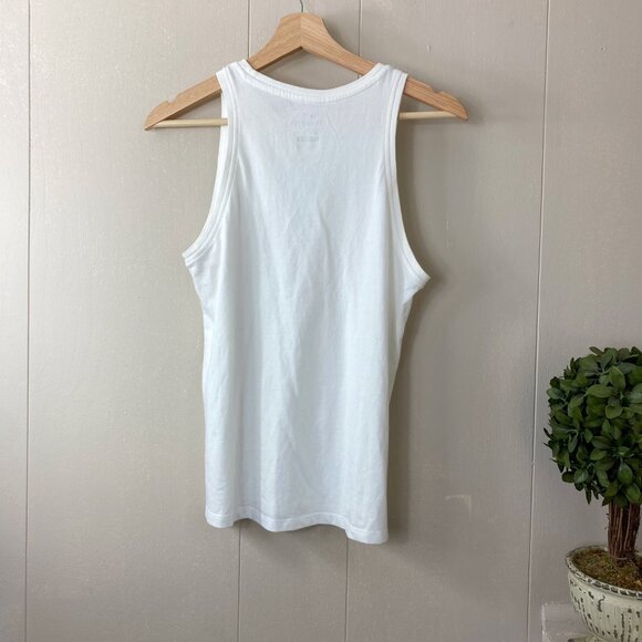Nike White Just Do It Tank Top Size X-Small - Picture 4 of 6